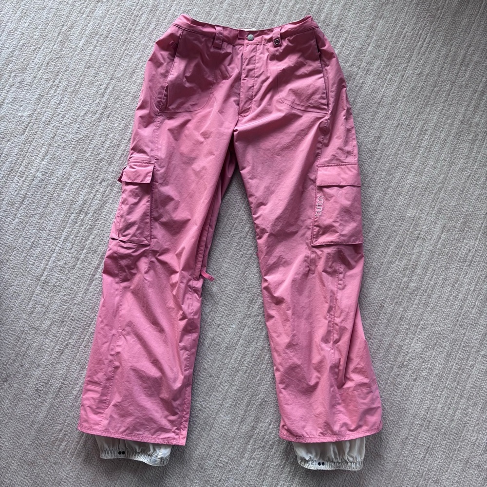 Burton Light Pink Snowpants Lining with Logo Patch Medium